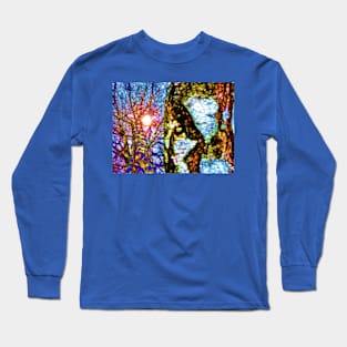 Birch Trees Looking Up Long Sleeve T-Shirt